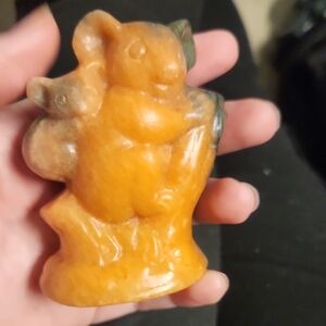Koala Mom And Baby Unakite Crystal Carving